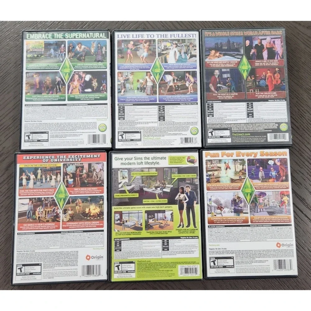 The Sims 3 Expansion Pack Lot PC Game Bundle